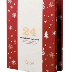 Xocolatl-Vinterland-Rød-Julekalender-med-Mælkechokolade